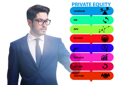 Private equity investment business conceptの写真素材