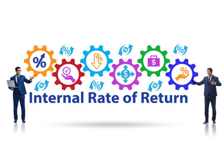 Concept of IRR - Internal Rate of Returnの写真素材