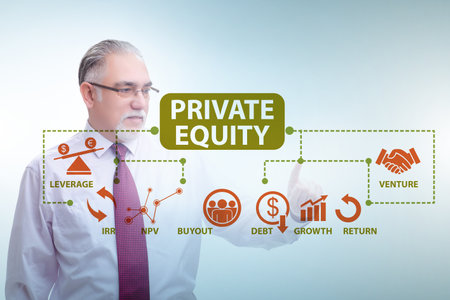Private equity investment business conceptの写真素材