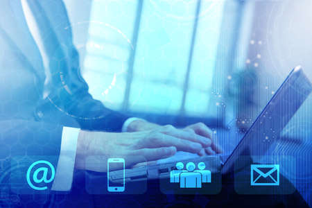 Communication concept with key contact means
