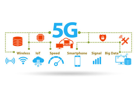 Concept of 5g fast networksの写真素材