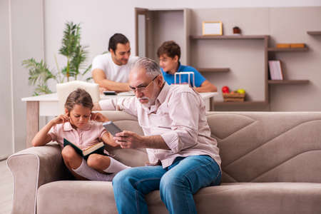 Three generations at home during pandemic