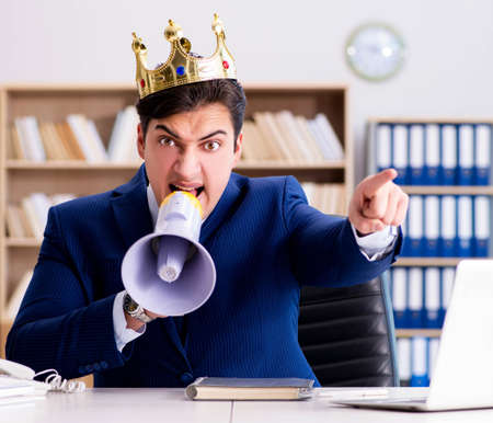 King businessman working in the officeの写真素材