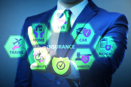 Concept of various types of insuranceの写真素材