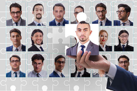 Concept of recruiting effective and efficient teamの写真素材
