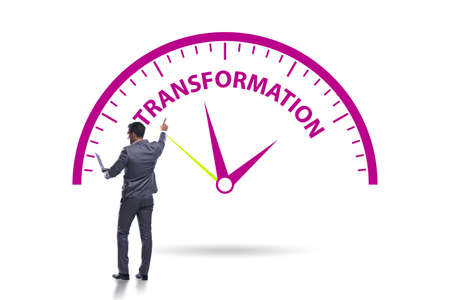 Concept of organisational change and transfomation with businessの写真素材
