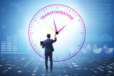 Concept of organizational change and transformation with businessの写真素材