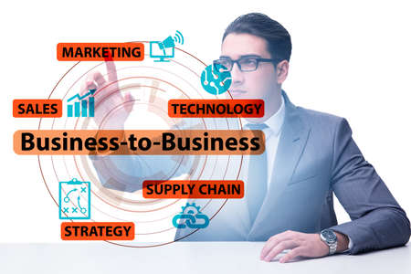 Business to business concept with business peopleの写真素材