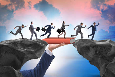 Concept of education in business with business peopleの写真素材