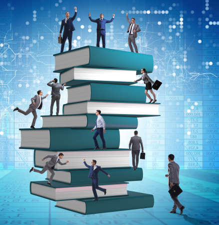 Education concept with books and peopleの写真素材