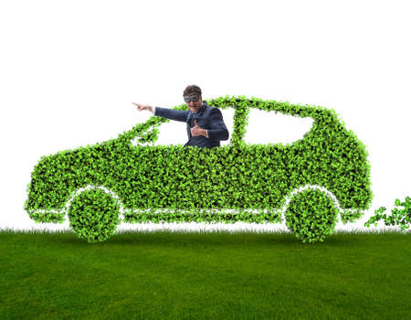 Concept of clean fuel and eco friendly carsの写真素材