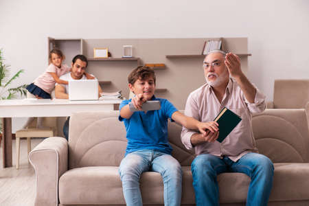 Three generations at home during pandemic