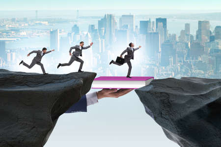 Concept of education in business with business peopleの写真素材