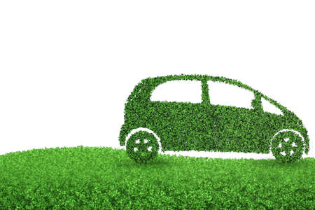 Concept of ecological electric carの写真素材