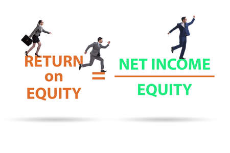 Business people in return on equity conceptの写真素材
