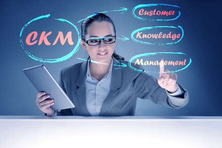 Customer knowledge management marketing conceptの写真素材