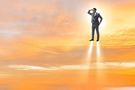 Businessman in career and start-up concept