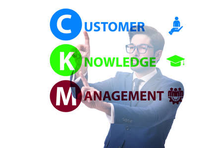 Customer knowledge management marketing conceptの写真素材