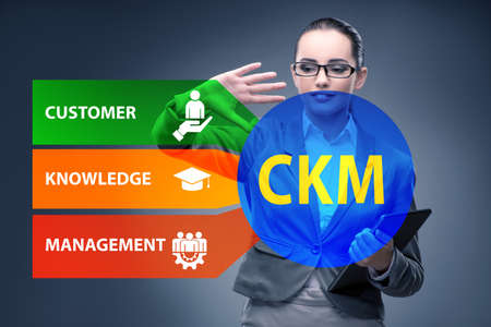 Customer knowledge management marketing conceptの写真素材