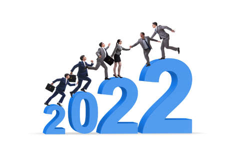 Growth concept with the transition between 2021 and 2022