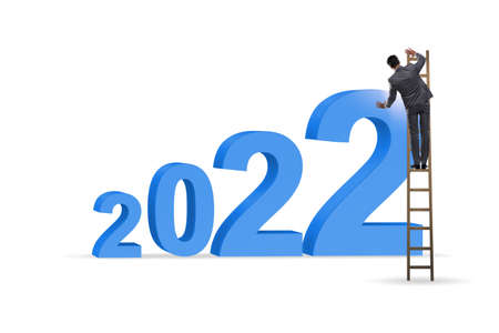 Growth concept with the transition between 2021 and 2022