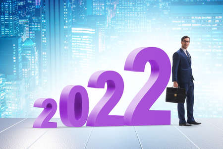 Growth concept with the transition between 2021 and 2022