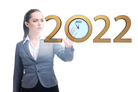 Concept of new year of 2022の写真素材