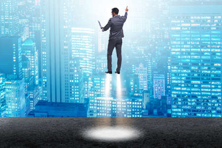 Businessman in career and start-up conceptの写真素材