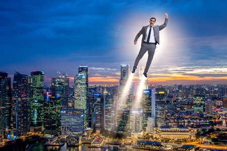 Businessman in career and start-up conceptの写真素材
