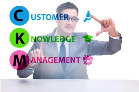 Customer knowledge management marketing conceptの写真素材