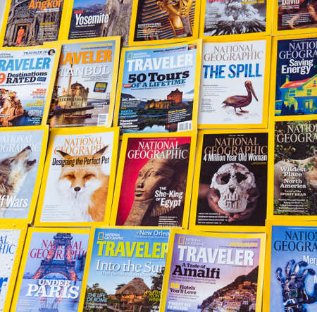 New York - MARCH 7, 2017: National Geographic on March 7 in Newのeditorial素材