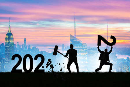 Concept of transition from 2021 to 2022