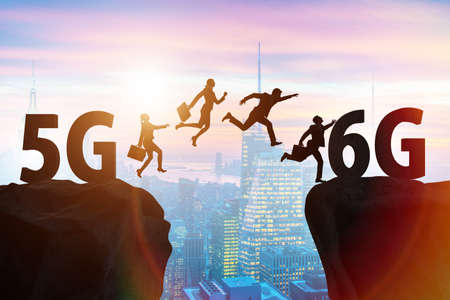 Concept of moving from 5g technology to 6g
