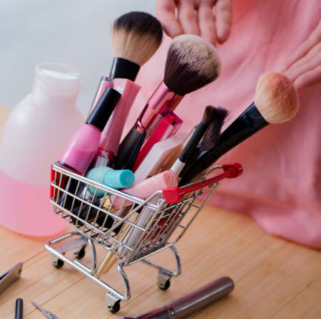 Beauty products nail care tools pedicure closeupの写真素材