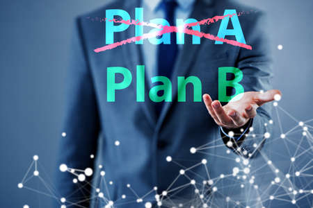 Concept of choosing between Plan A or Plan B