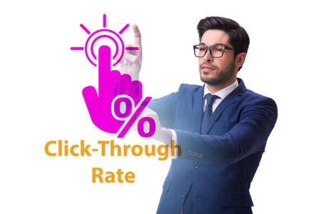 CTR click through rate concept with business peopleの写真素材
