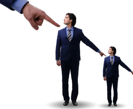 Businessmen blaming each other for failures