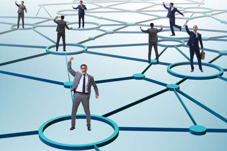 Concept of networking in the businessの写真素材