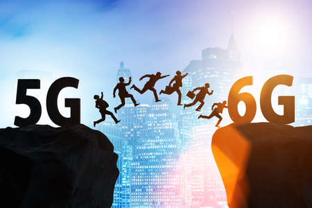 Concept of moving from 5g technology to 6g