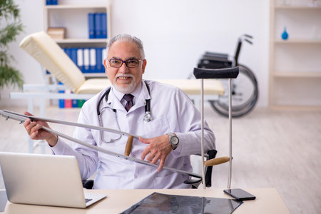 Professional doctor in the hospital workingの写真素材