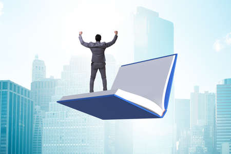Concept of businessman and importance of educationの写真素材