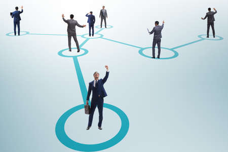 Concept of networking in the businessの写真素材