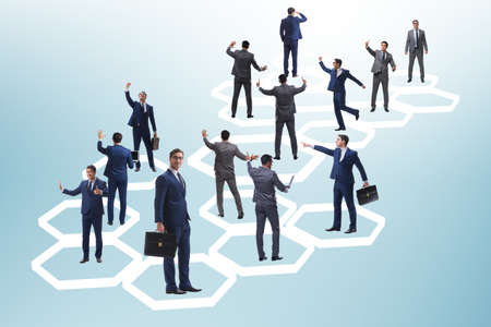 Concept of networking in the businessの写真素材
