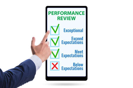 Employee annual performance review conceptの写真素材