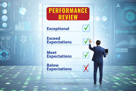 Employee annual performance review conceptの写真素材