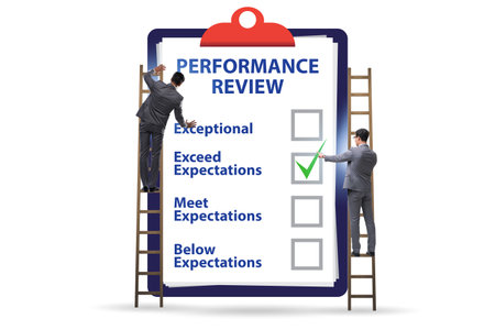 Employee annual performance review conceptの写真素材