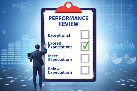 Employee annual performance review conceptの写真素材