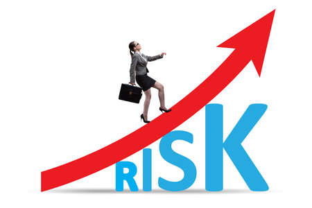 Risk increase concept in managementの写真素材