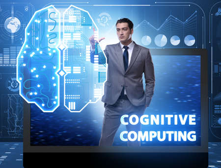 Cognitive computing concept as modern technologyの写真素材