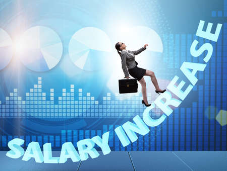 Employee in salary increase conceptの写真素材